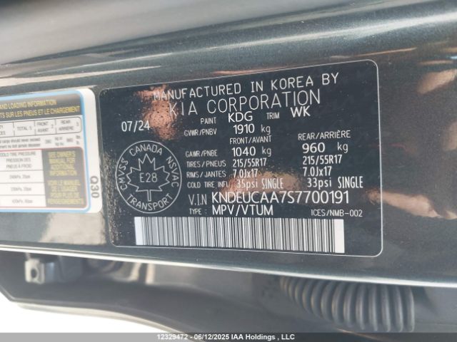 KNDEUCAA7S7700191 KIA nu mpi