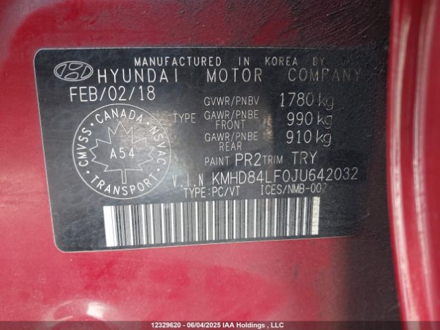 KMHD84LF0JU642032 Hyundai ELANTRA GL