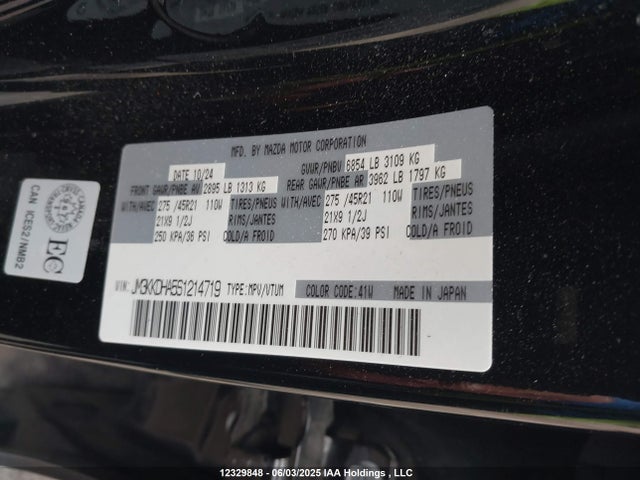 JM3KKDHA5S1214719 Mazda py