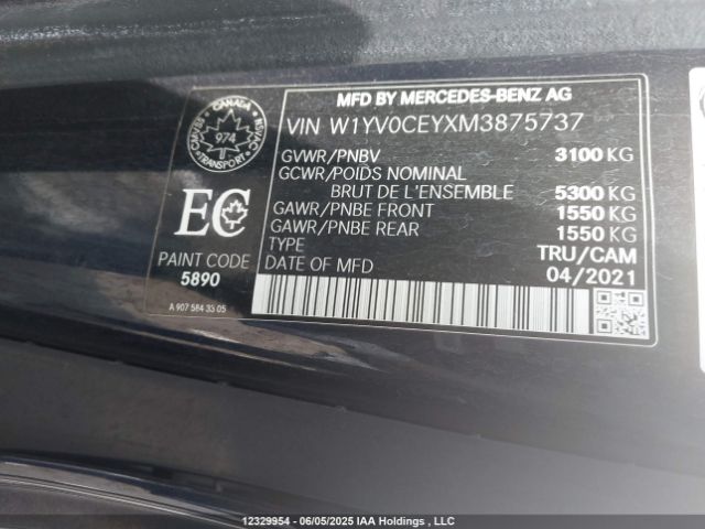 W1YV0CEYXM3875737 Mercedes-Benz m274