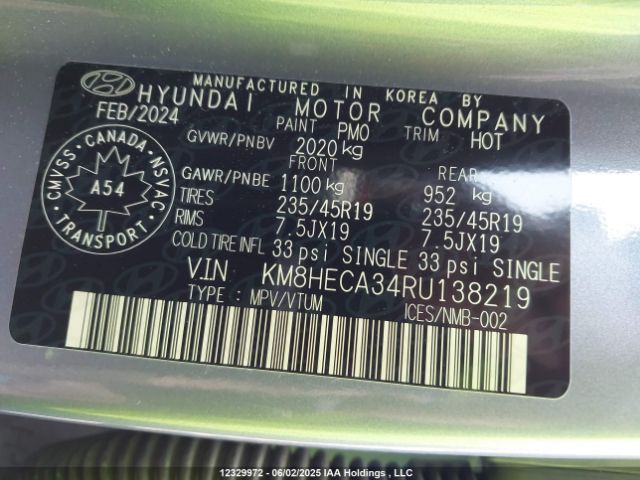 KM8HECA34RU138219 Hyundai Kona Limited