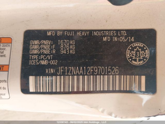 JF1ZNAA12F9701526 Scion 2000cc na