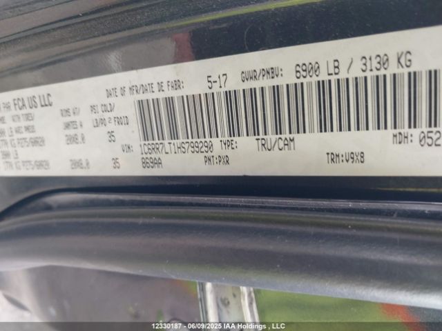 1C6RR7LT1HS799290 RAM 1500 Slt