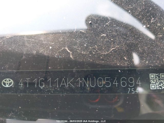 4T1G11AK1NU054694 Toyota Camry