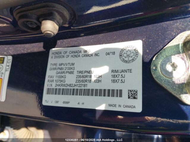 2HKRW2H82JH122181 Honda l15be