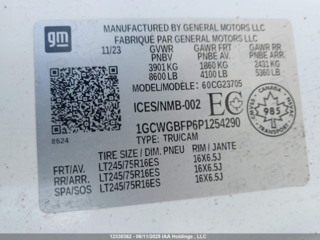 1GCWGBFP6P1254290 Chevrolet Express G2500