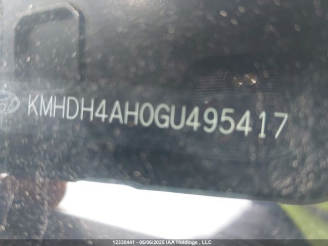 KMHDH4AH0GU495417 Hyundai dohc gdi nu
