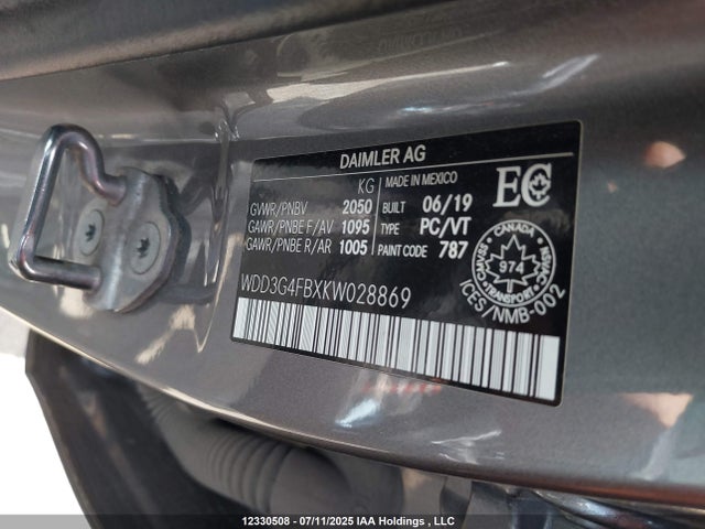 WDD3G4FBXKW028869 Mercedes-Benz m260