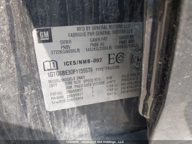1GTG6BE30F1155579 GMC lfx - sidi, vvt, e85 max, alum