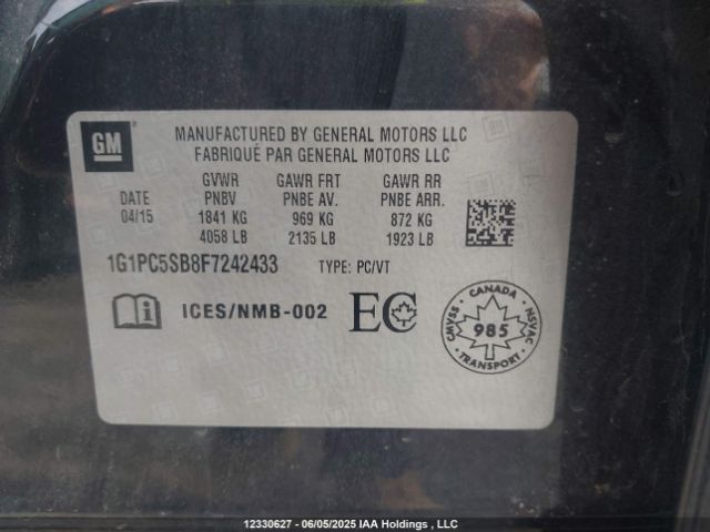 1G1PC5SB8F7242433 Chevrolet Cruze