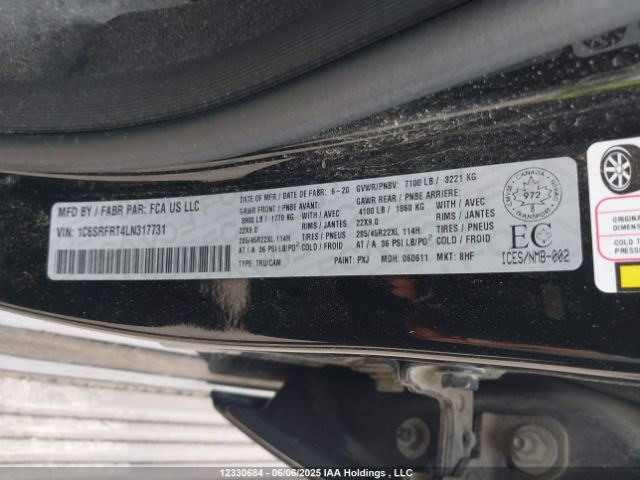 1C6SRFRT4LN317731 RAM 2020