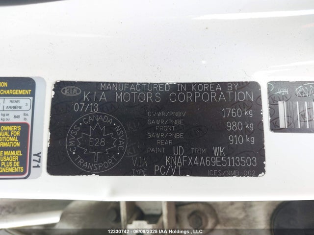 KIA 2014 2014 KNAFX4A69E5113503 Image 19