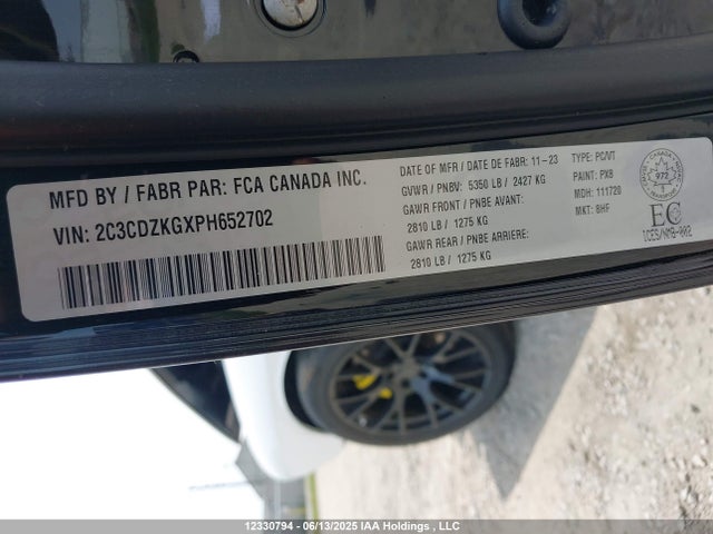 2C3CDZKGXPH652702 Dodge Challenger