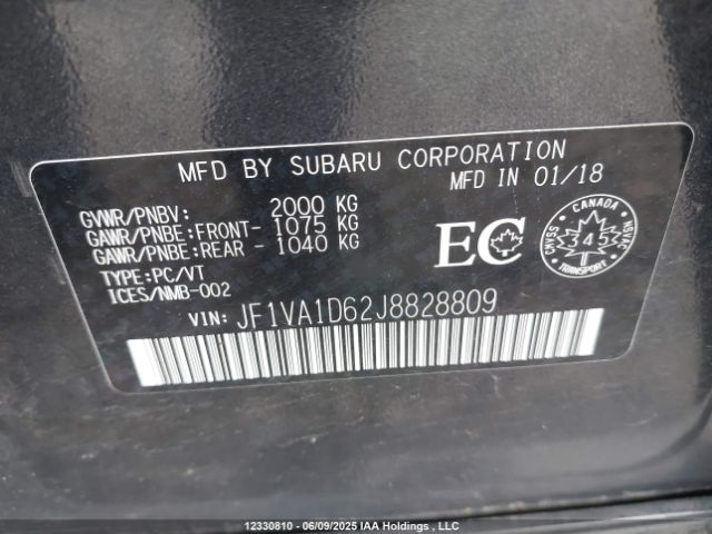 JF1VA1D62J8828809 Subaru dib