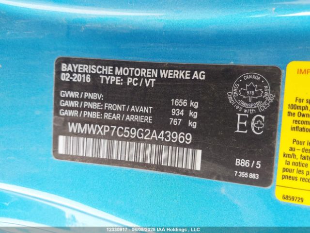 WMWXP7C59G2A43969 Mini COOPER S