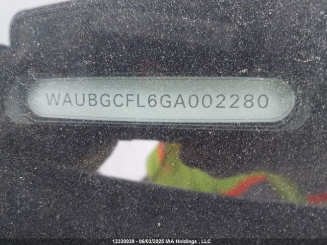 WAUBGCFL6GA002280 Audi 2016