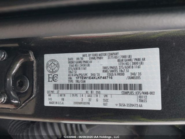 1FTEW1E4XLKF48716 Ford gtdi