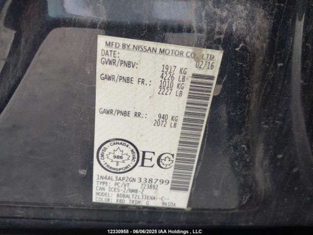 1N4AL3AP2GN338799 Nissan 2016