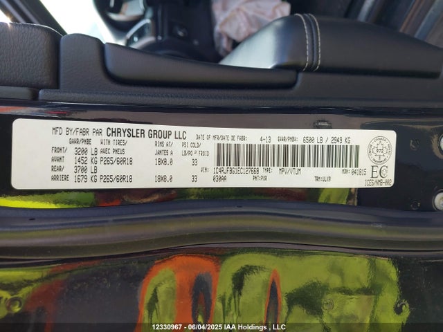 1C4RJFBG1EC127668 Jeep Grand Cherokee
