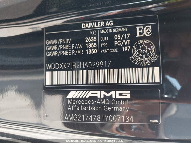 Mercedes-Benz m157 2017 WDDXK7JB2HA029917 Image 18