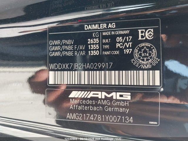 Mercedes-Benz m157 2017 WDDXK7JB2HA029917 Image 9