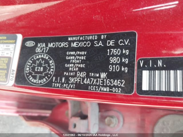 3KPFL4A7XJE163462 KIA Forte Lx/lx+