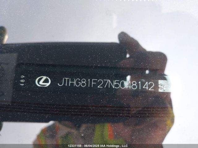 JTHG81F27N5048142 Lexus 2gr-fks