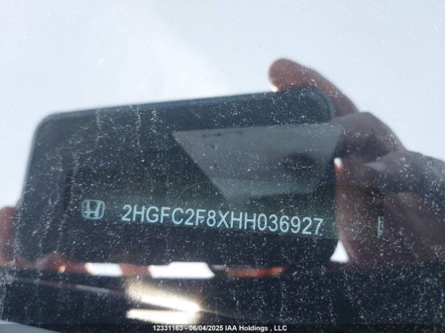 2HGFC2F8XHH036927 Honda k20c2