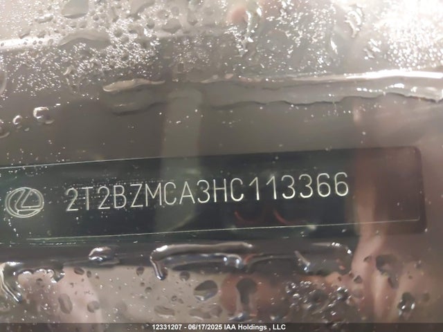 2T2BZMCA3HC113366 Lexus RX