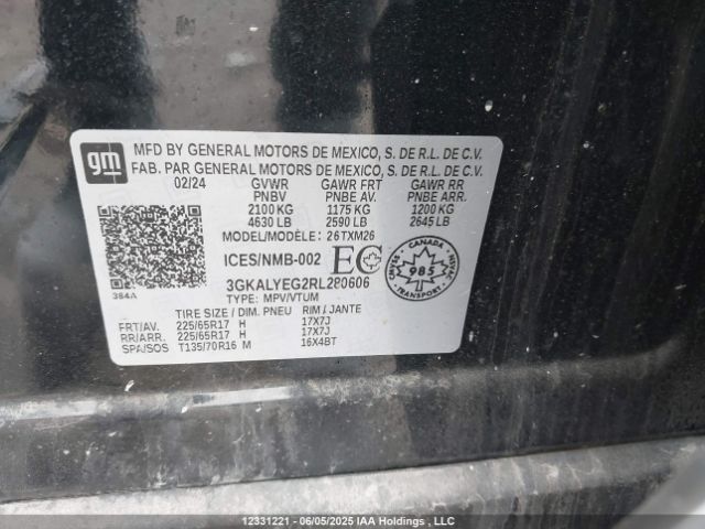 3GKALYEG2RL280606 GMC lsd