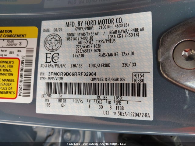 Ford dragon 2024 3FMCR9B66RRF32984 Image 9