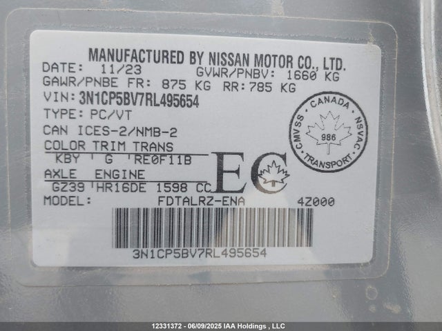 Nissan Kicks 2024 3N1CP5BV7RL495654 Image 19
