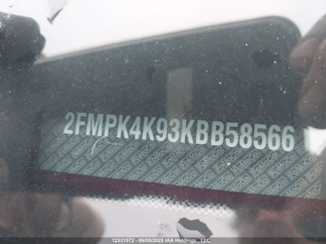 2FMPK4K93KBB58566 Ford Edge Titanium
