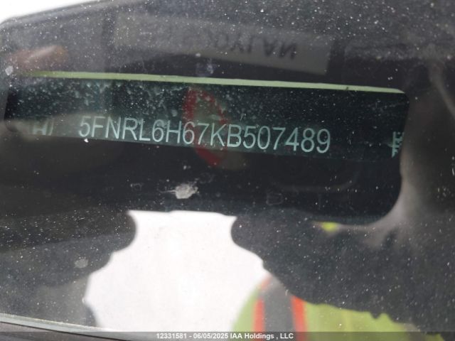 5FNRL6H67KB507489 Honda j35y7