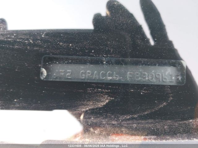 JF2GPACC6F8309618 Subaru 2.0l naturally aapirated