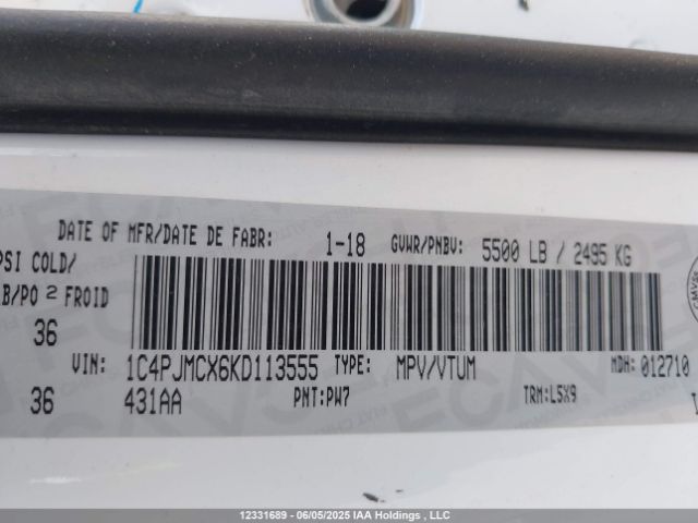 1C4PJMCX6KD113555 Jeep 2019