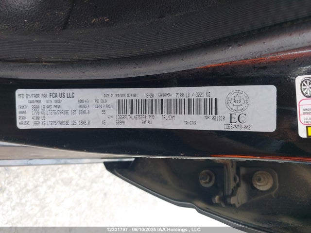RAM 1500 2020 1C6SRFLT4LN275974 Image 9