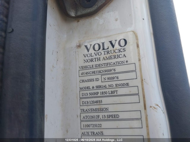 Volvo d13 2019 4V4NC9EJ2KN900976 Image 9