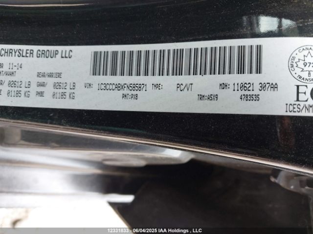 1C3CCCABXFN585871 Chrysler 2015