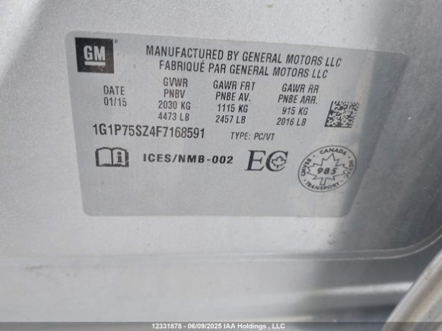 1G1P75SZ4F7168591 Chevrolet Cruze Diesel