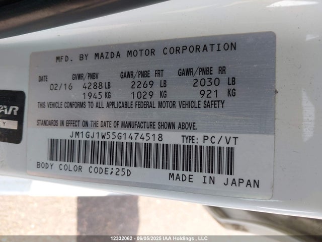 JM1GJ1W55G1474518 Mazda py