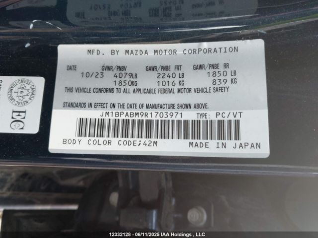 JM1BPABM9R1703971 Mazda Mazda3 Gx
