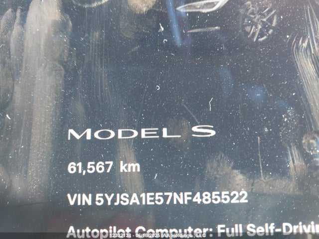 5YJSA1E57NF485522 Tesla MODEL S