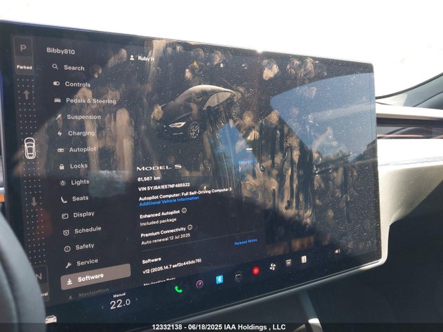 5YJSA1E57NF485522 Tesla MODEL S