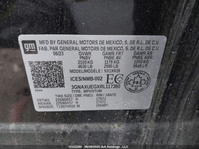 3GNAXUEGXRL117380 Chevrolet lsd