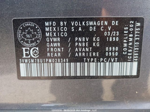 3VWSM7BU1PM028349 Volkswagen tsi