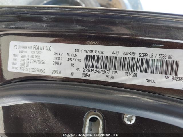 3C63R3NL9HG719477 RAM 3500