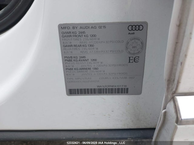 WA1LFCFP4FA101718 Audi 2.0t