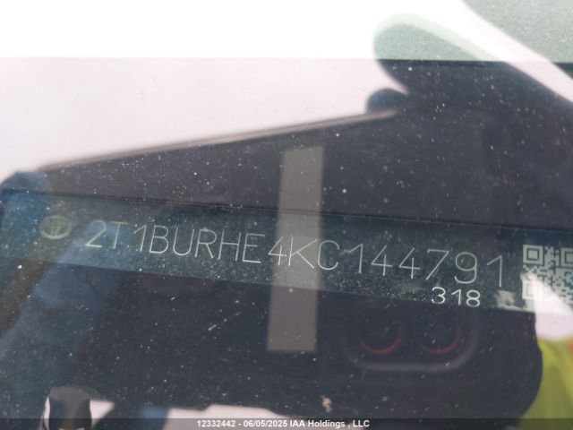 2T1BURHE4KC144791 Toyota Corolla L/le/xle/se/xse