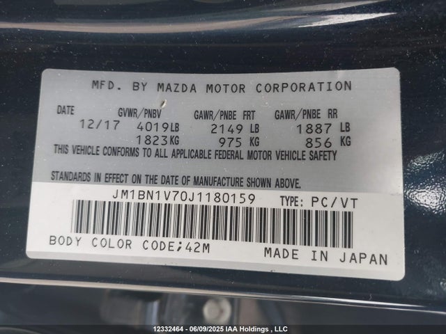 JM1BN1V70J1180159 Mazda pe